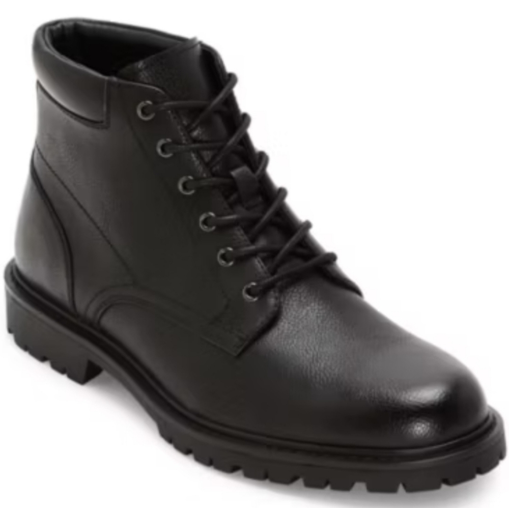 Mutual Weave Freeport Men's Black Lace-Up Combat Boots - Size 13 NWOT